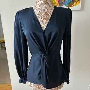 NWT - Elie Tahari Deep Blue Blouse